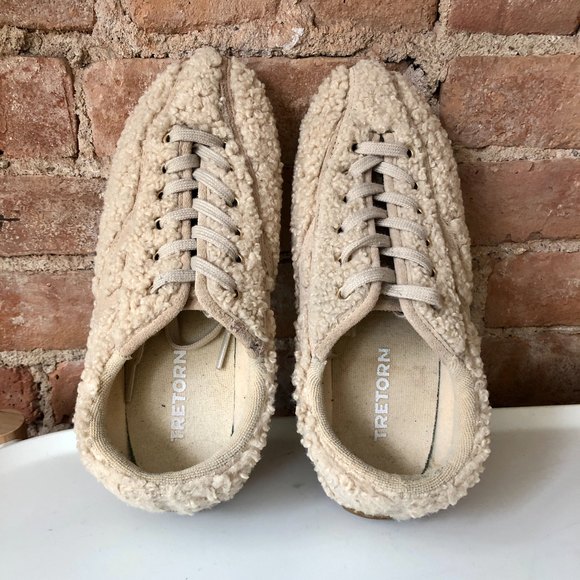 TRETORN Women's Faux Fur Sherpa Teddy Fleece Sneaker Nylite18plus  | Size 6.5 - Picture 6 of 11
